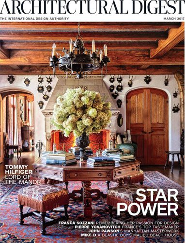 The cover of architectural digest.