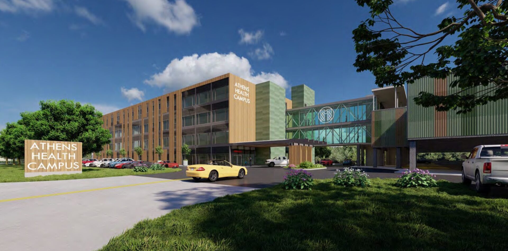 An artist's rendering of the new hospital.